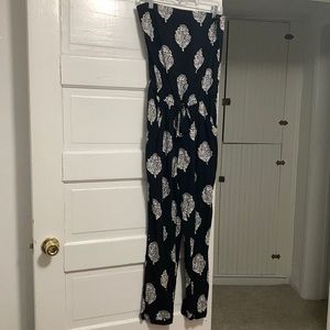Old Navy Sleeveless Black and White Jumpsuit